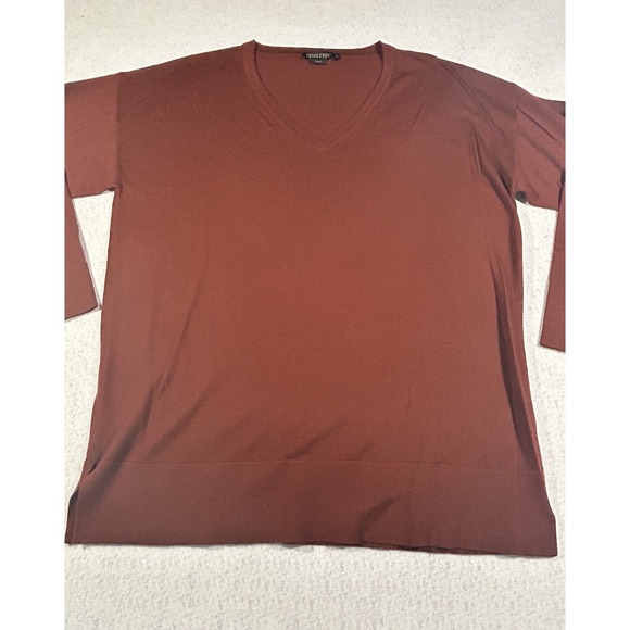 Pendleton Sweater Merino Wool Men's Size XL V-Neck Brown - Picture 2 of 12